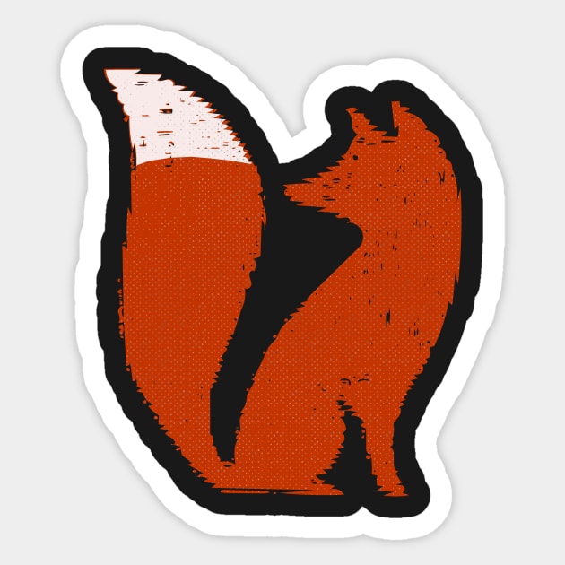 Red Fox Sticker by bullshirter